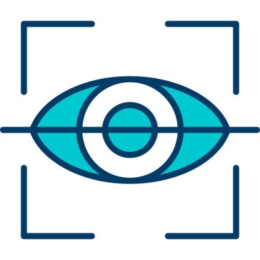 Göz simgesi vektör illüstrasyonu