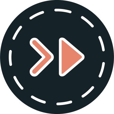 Oynayın. Web simgesi basit tasarım