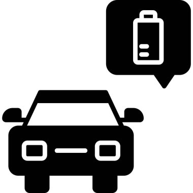 Araba aküsü. Web simgesi