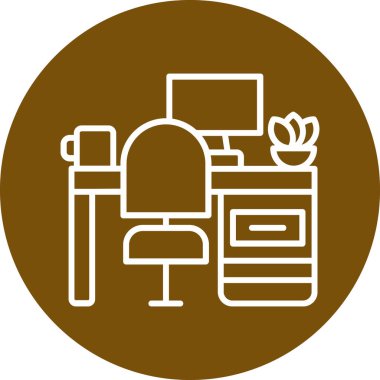 Bir kahve makinesi simgesinin vektör çizimi