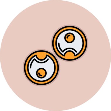 Çizgi film simgesinin vektör çizimi