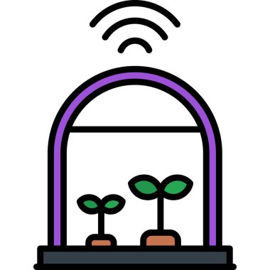 Bahçe simgesi, vektör çizimi