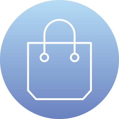 çanta simgesi vektör illüstrasyonu