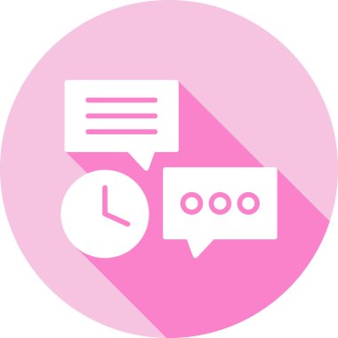 Sohbet simgesi vektör illüstrasyonu