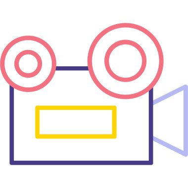 kamera simgesi vektör illüstrasyonu