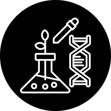 dna. Web simgesi basit illüstrasyon