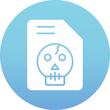 Kurukafa simgesi vektör illüstrasyonu