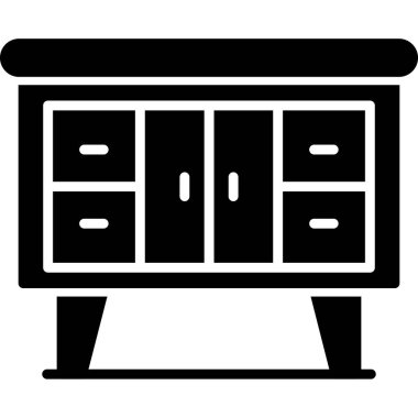 mobilya kutsal kişilerin resmi, vektör çizim