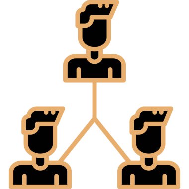 İnsanlar simgesi. Vektör çizim