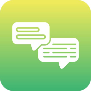 Sohbet simgesinin vektör illüstrasyonu