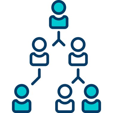 Doldurulmuş ağ bağlantısı simgesi - ana hat biçimi