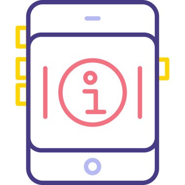 Mobil kutsal kişilerin resmi, vektör çizim