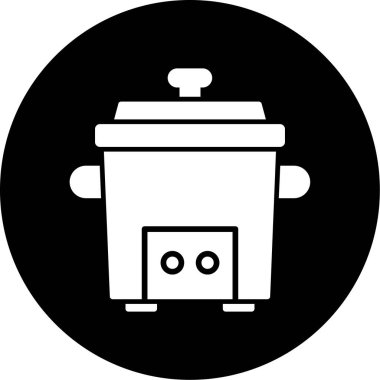 yemek pişirme simgesi katı biçimde