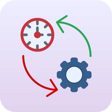 zaman yönetimi vektör simgesi