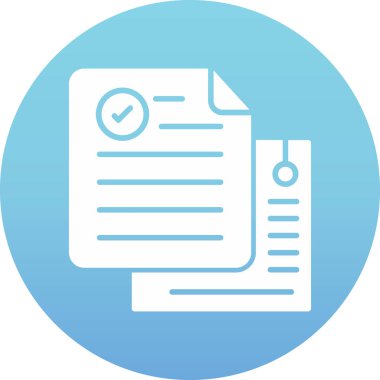 Belge simgesinin vektör illüstrasyonu