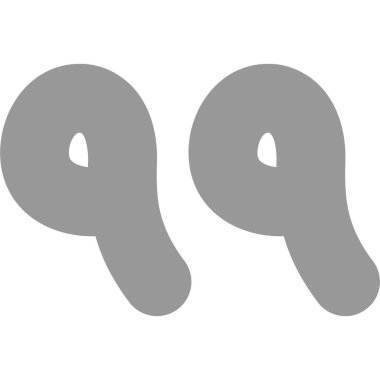 Kabarcık simgesi olan q harfi logosu.