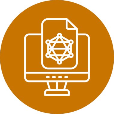 Modern simgenin vektör illüstrasyonu