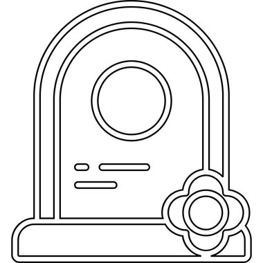 Cadılar Bayramı karikatür ikonunun vektör çizimi