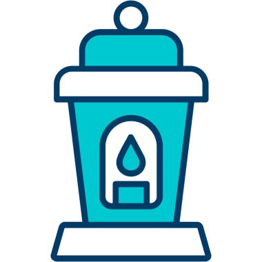 Bir kahve makinesivektör illüstrasyon