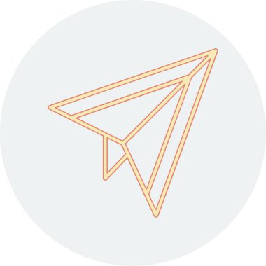 uçak ikonu vektör illüstrasyonu