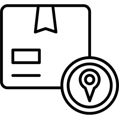 harita pin simgesi, vektör illüstrasyonu