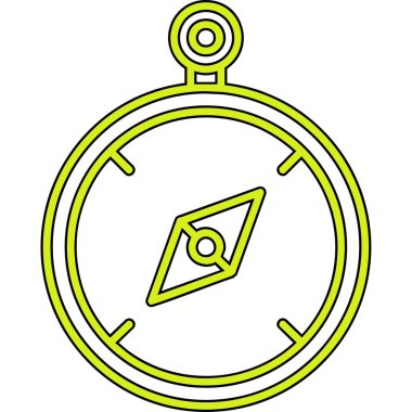 pusula simgesi modadan izole edilmiş arkaplan