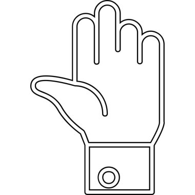 İşaret simgesi ile insan eli