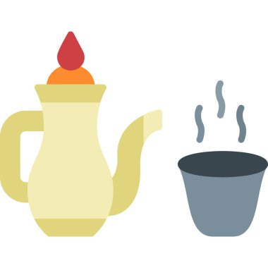 kahve fincanı ve su ısıtıcısı