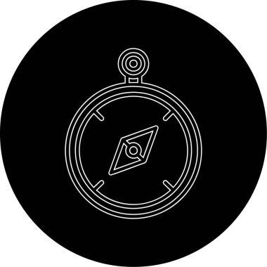 Bir pusulanın vektör illüstrasyonu