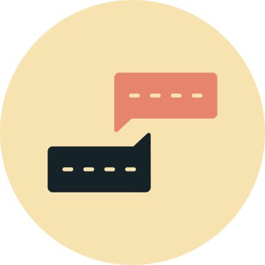 Konuş. Web simgesi basit illüstrasyon