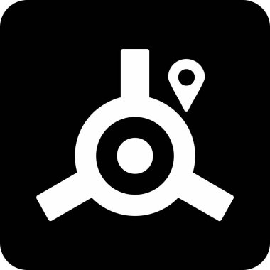 Harita iğne simgesi. vektör illüstrasyonu