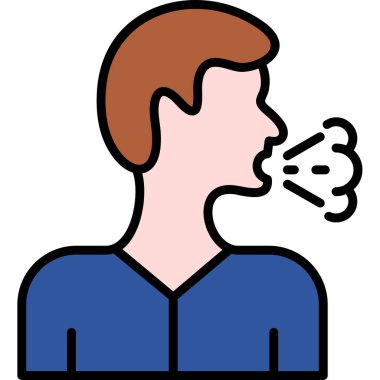 Sigara vektörü simgesi tasarımı olan adam