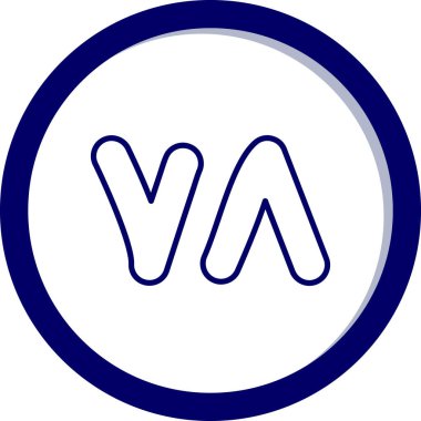 Bir harfin vektör illüstrasyonu