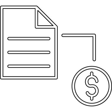 dosya dizini ve para simgesi