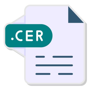 Dosya biçiminin vektör illüstrasyonu