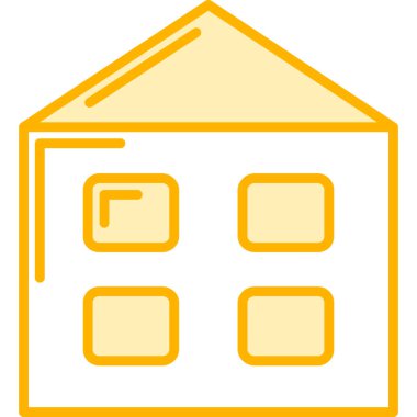 Ev web simgesi, vektör çizim