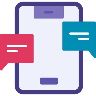 Konuş. Web simgesi basit tasarım