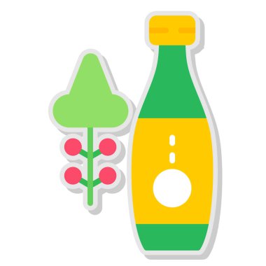 Bir çiçeğin vektör illüstrasyonu