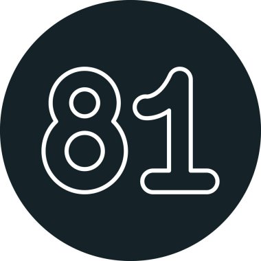 8 numaralı simge, vektör illüstrasyon tasarımı