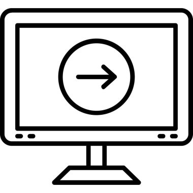 Sonraki web simgesi, vektör illüstrasyonu