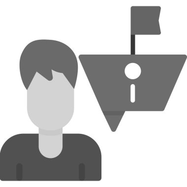 Kağıt simgesi vektör illüstrasyon tasarımına sahip iş adamı