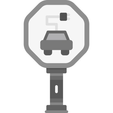 Araba park etme ikonu. Basit tasarım