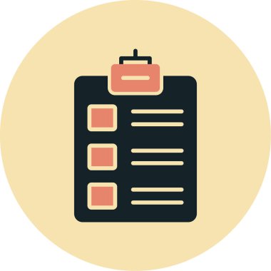 İş panosu simgesi. Basit resimleme