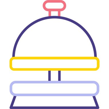 Çan simgesinin vektör illüstrasyonu