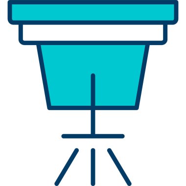 Masa. Web simgesi basit illüstrasyon