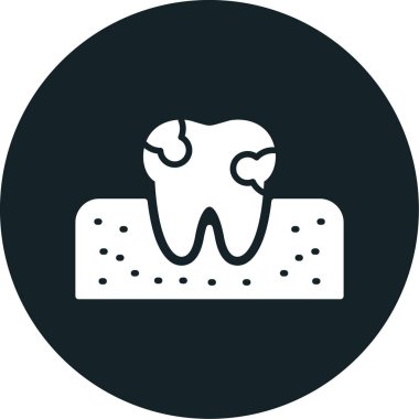 diş hekimi simge vektör çizim