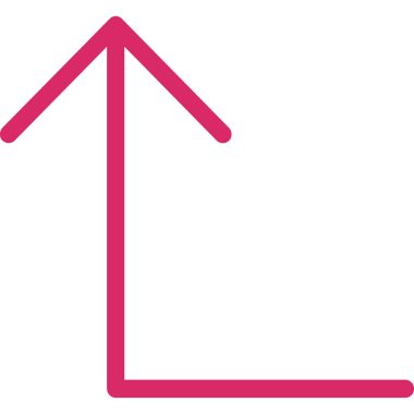 Ok yukarı simgesi. vektör illüstrasyonu