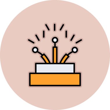 Mum simgesi vektör illüstrasyonu