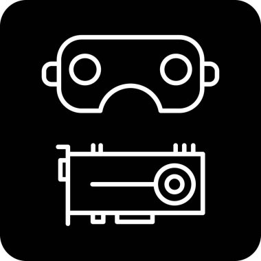 Kamera simgesi, vektör illüstrasyonu