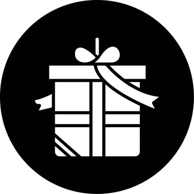 vektör noel hediyesi kutusu simgesi